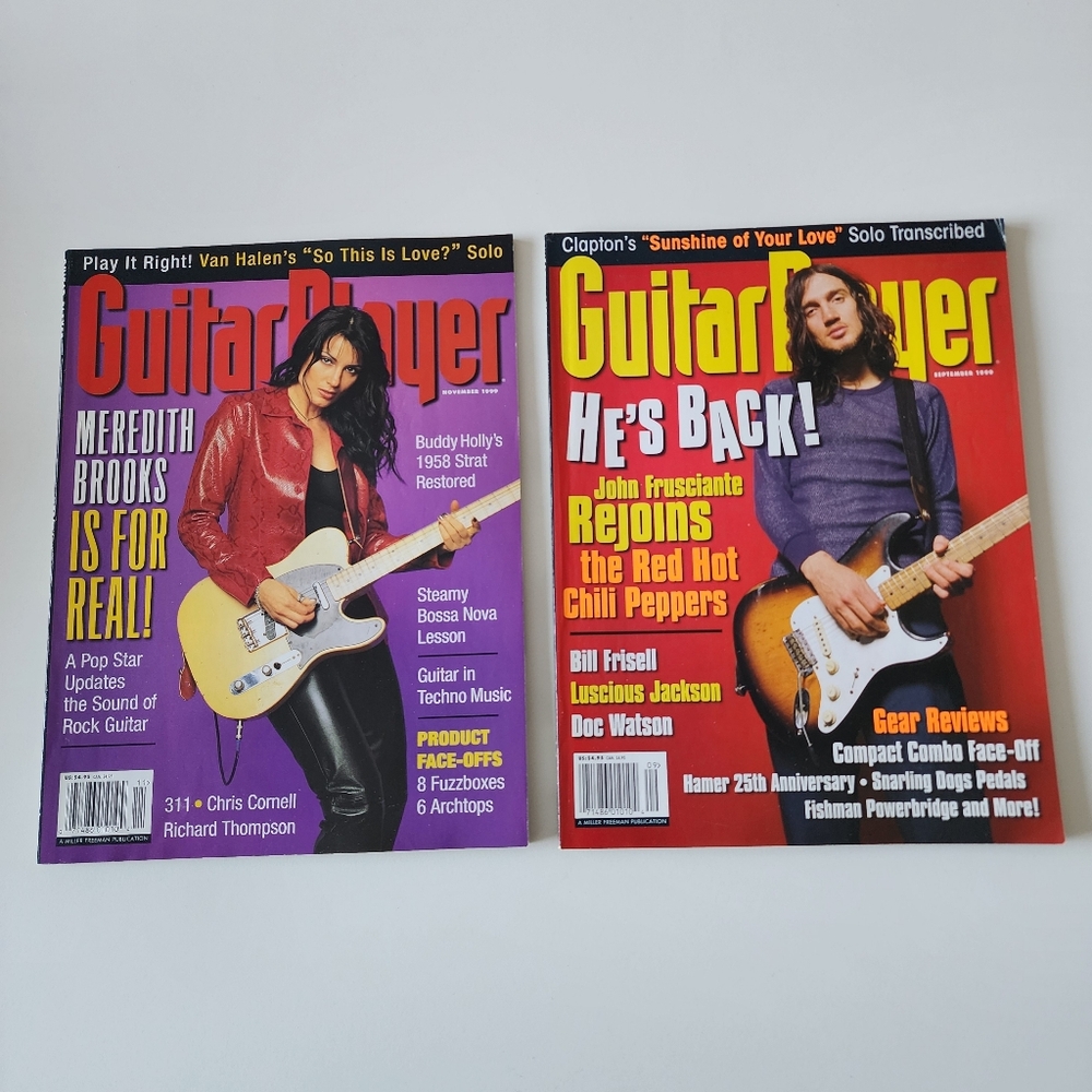 Guitar Player Magazine 1999 John Frusciante Chili Peppers Meredith Brooks‎ Music